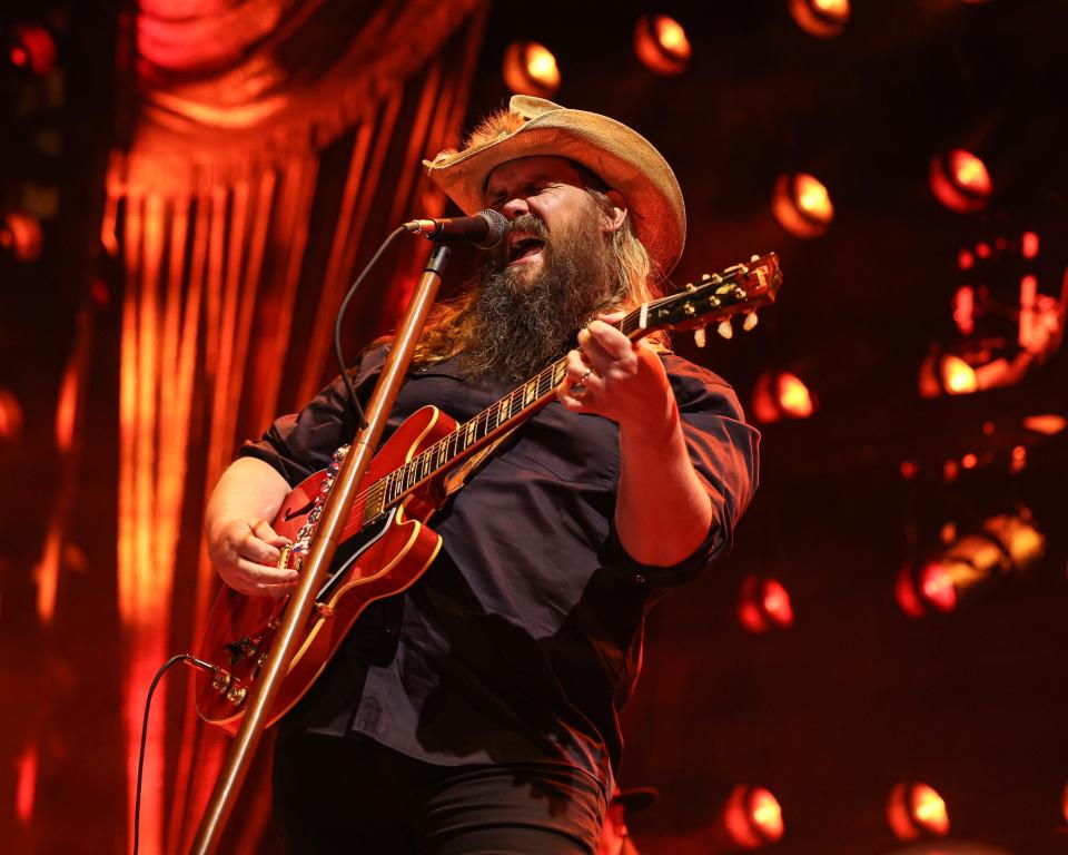 Chris Stapleton performs for a nearly sold-out crowd at Wells Fargo Arena on June 22, 2023.