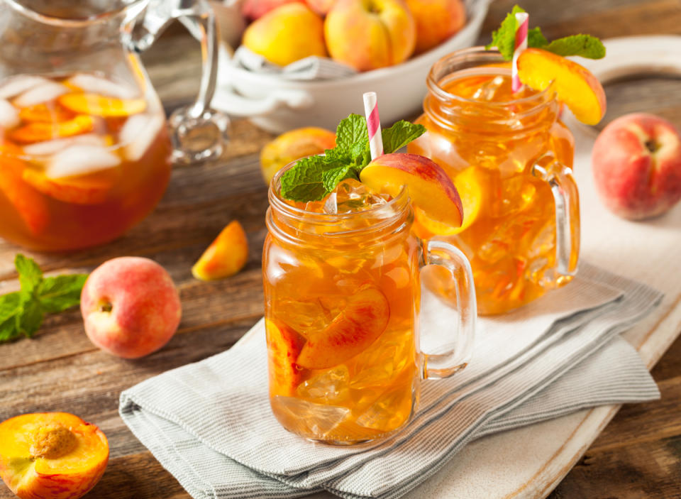 peach iced tea