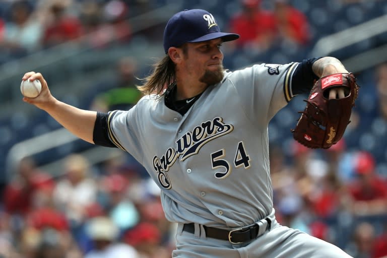Brewers' pitcher Michael Blazek became the ninth pitcher since 1900 to allow six home runs in a game, saying that the Nationals were "locked in on everything" he threw