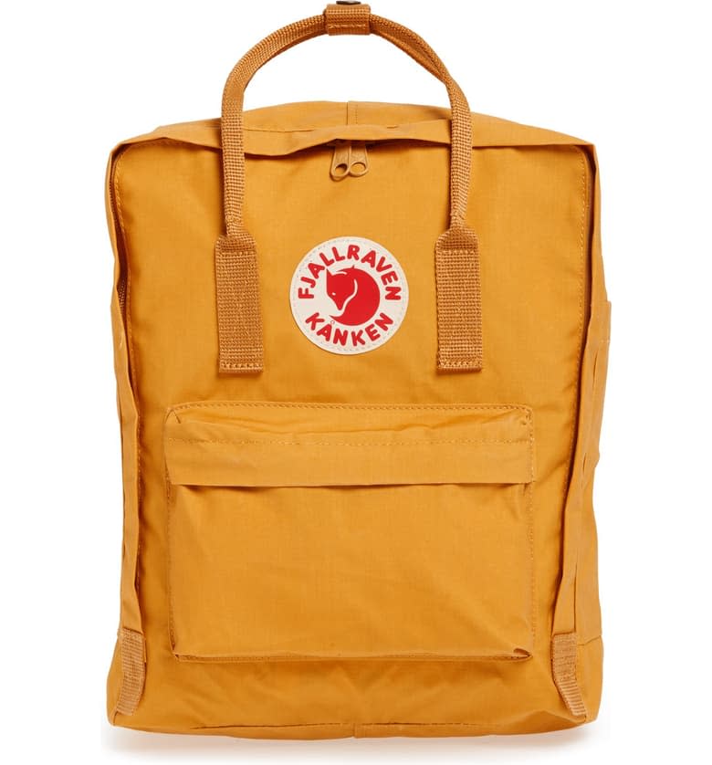 Fjällräven Kånken Water Resistant Backpack in ochre