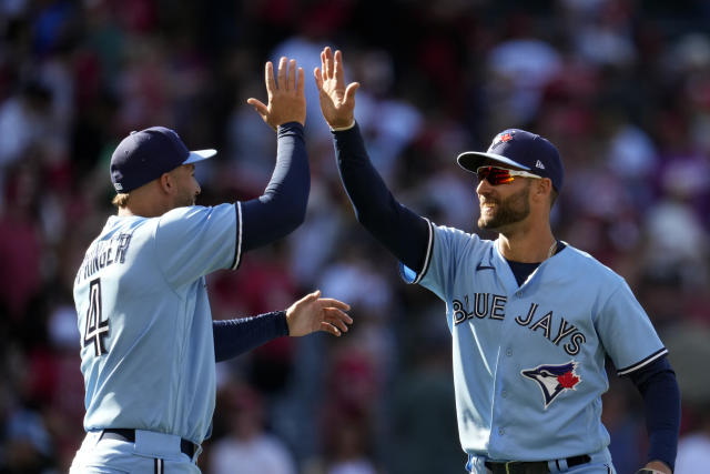 Kiermaier, Chapman both drive in 5 as Jays beat Angels in 10 - The San  Diego Union-Tribune