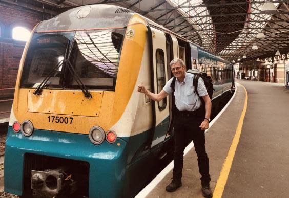 Winning team: Simon Calder finally makes it to Holyhead station, several hours late (Simon Calder)