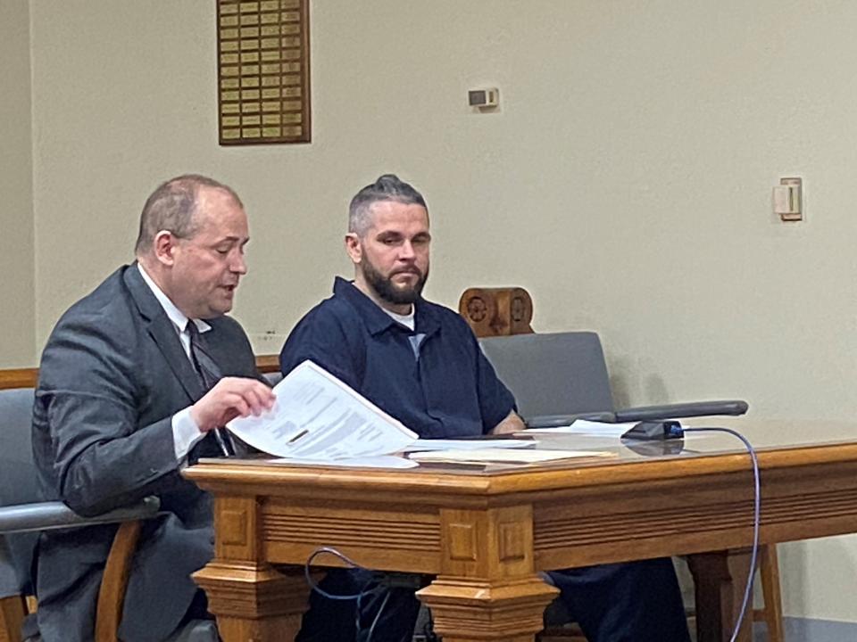 Joseph Adkins pleaded guilty Wednesday, Aug. 23, 2023, to burglary while armed with a deadly weapon and being a habitual offender in connection to the Sept. 28, 2020, killing of Amber Barrett in the 900 block of Southlea Drive in Lafayette.