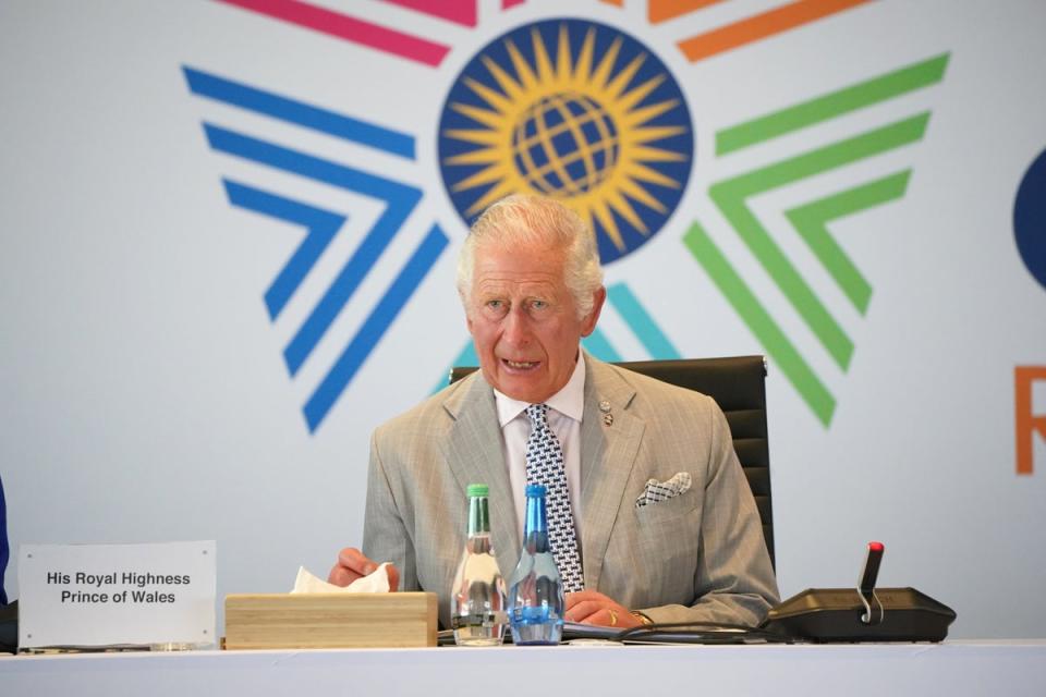 The Prince of Wales in Kigali (Jonathan Brady/PA) (PA Wire)