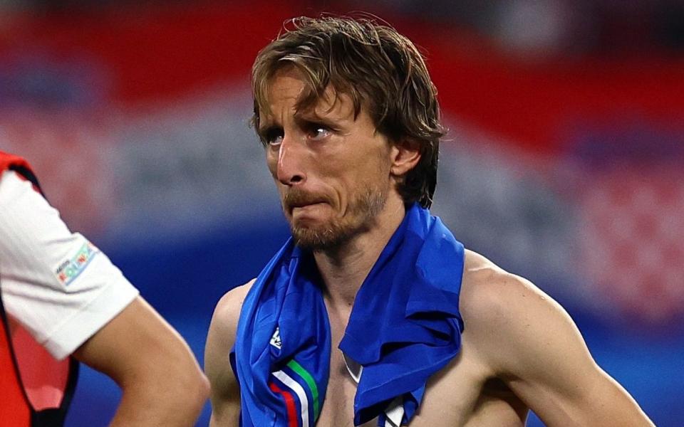 Luka Modric in tears