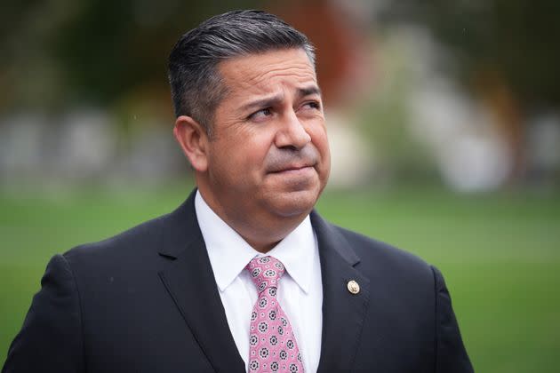 Sen. Ben Ray Lujan in 2021. He checked himself into the hospital last month after experiencing dizziness. (Photo: Tom Williams/CQ-Roll Call via Getty Images)