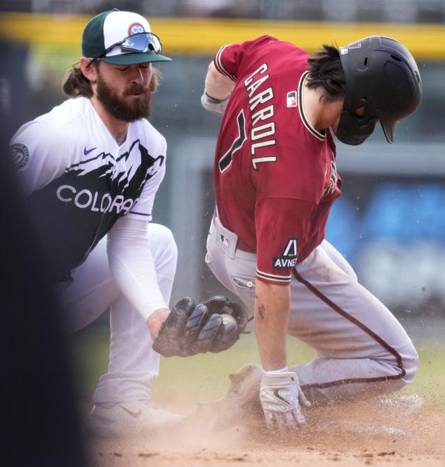 Corbin Carroll lifts Diamondbacks past Rockies for share of NL