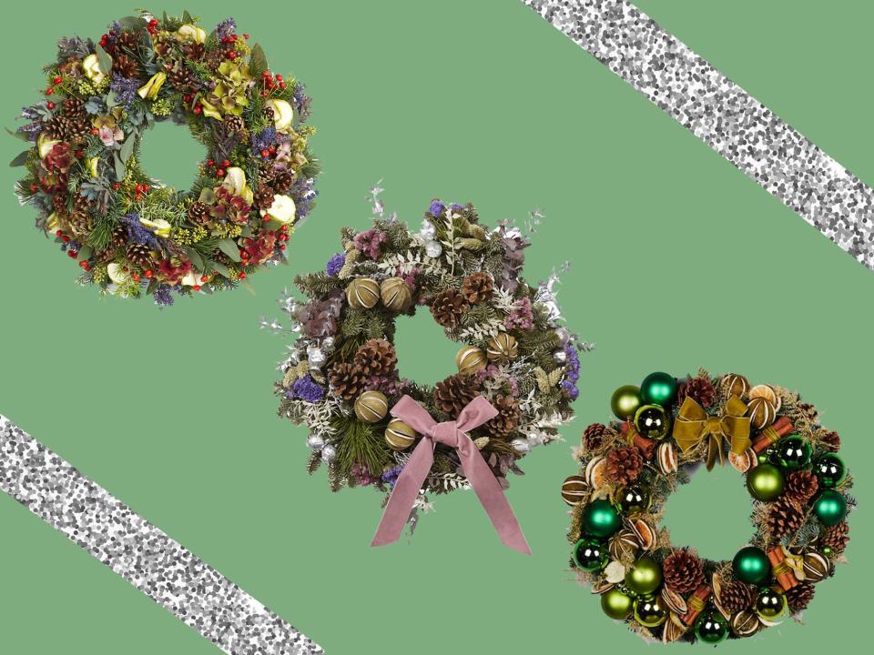 If you’re worried your real wreath won’t last the pace until Christmas, make sure you hang it outdoors and spritz it with water every few days (The Independent/iStock)