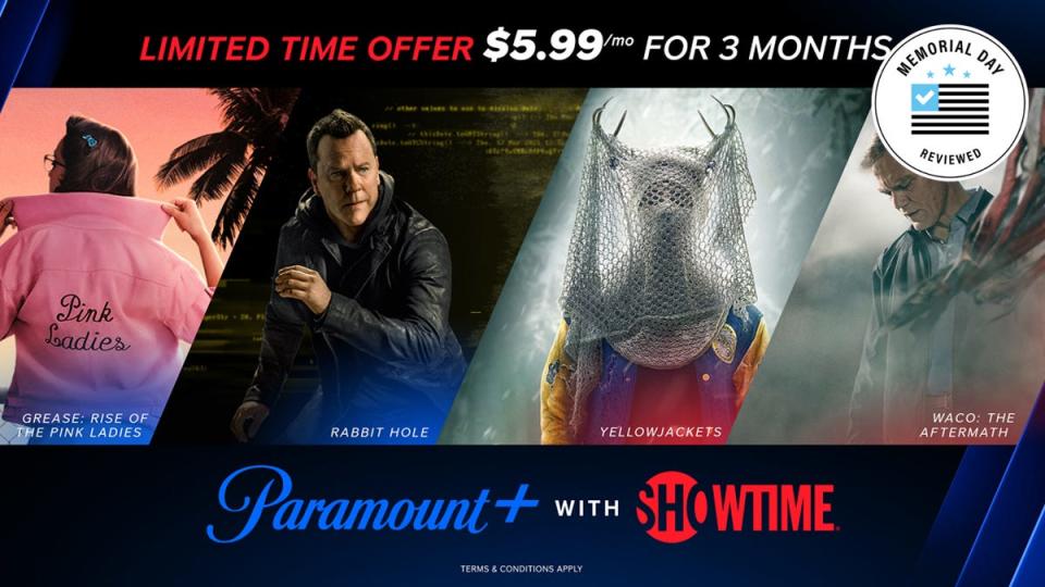 Get two streamers for the price of one with this Paramount+ with Showtime deal for Memorial Day.