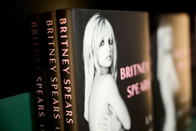 Britney Spears' autobiography is seen on the shelves of Casa del Libro bookshop in Madrid, Spain. 