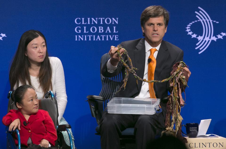 Chairman and CEO of the Special Olympics Timothy Shriver speaks at the Clinton Global Initiative 2013 (CGI) in New York