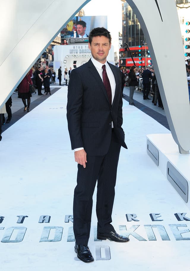 Karl Urban at a movie premiere