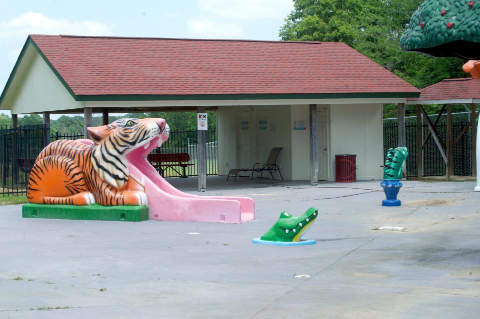 A splash pad in front of the Jackson Zoo stands ready to go. Abram Muhammad, the City of Jackson's director of the Department of Parks and Recreation, said three splash pads in total will be open for residents, as well as four pools.