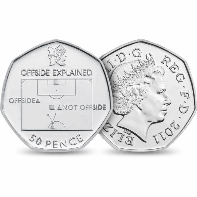  The 2012 Olympics Football 50p - Credit: Royal Mint