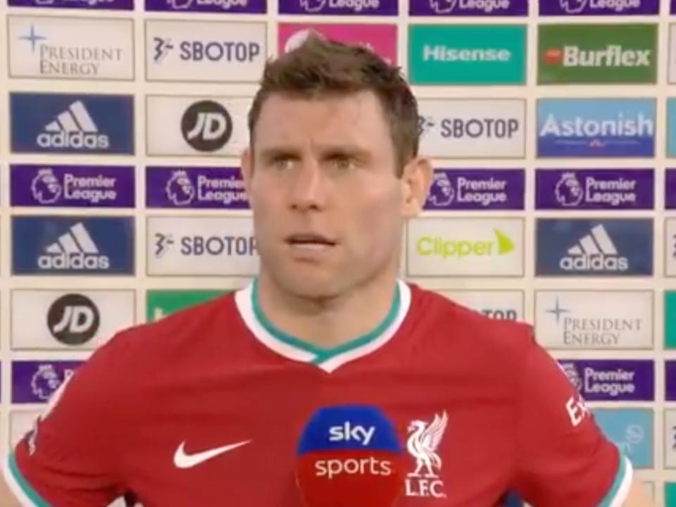 Liverpool midfielder James Milner (Sky Sports)