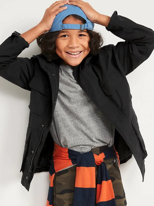 Hooded Utility Jacket For Boys- Old Navy
 