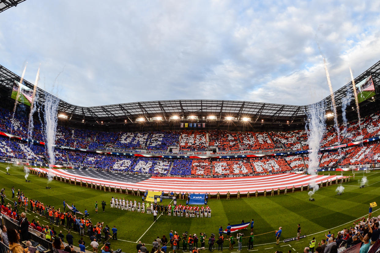 Red Bull Arena was packed for last year’s World Cup qualifier between the United States and Costa Rica. (Getty)