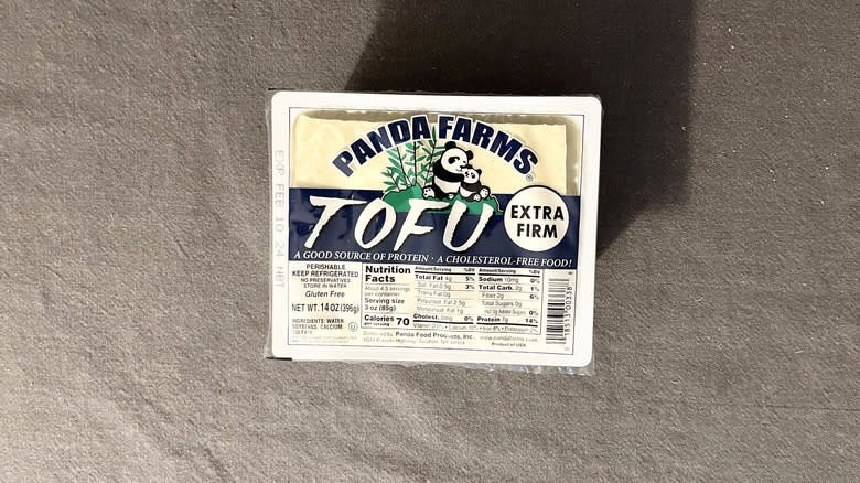 Panda Farms tofu container