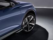 <p>The cockpit is futuristic, with a fully electronic cluster, an updated gear selector that mirrors that on the e-tron GT concept, and four Alcantara seats.</p>