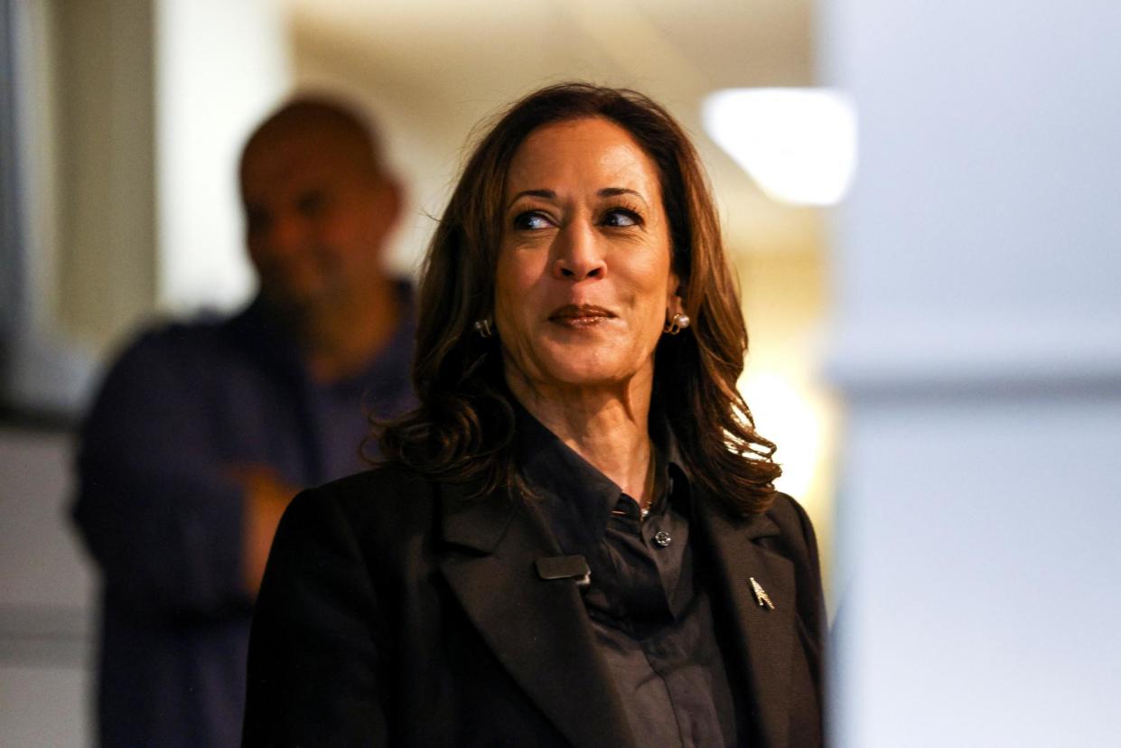 <span>Kamala Harris in Johnstown, Pennsylvania, on 13 September 2024.</span><span>Photograph: Quinn Glabicki/Reuters</span>