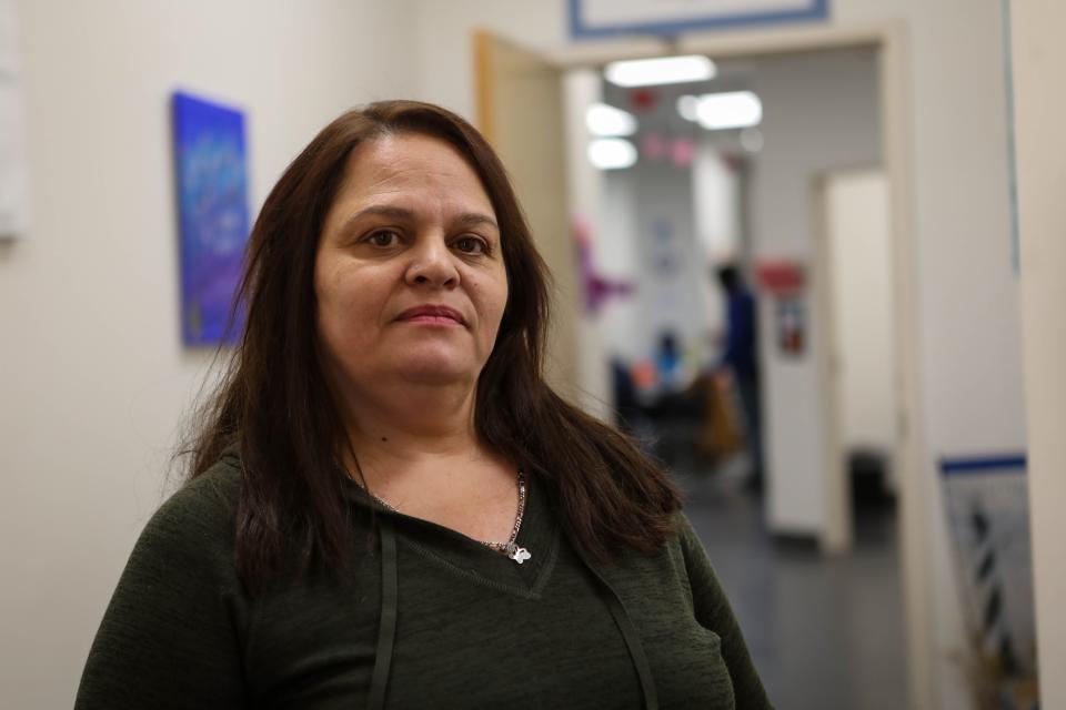 Program manager Denise Rodriguez at Horizon House on Wednesday, Feb. 19, 2020. Rodriguez said she's driven to campsites to hand out supplies and invite people to the drop-in center.