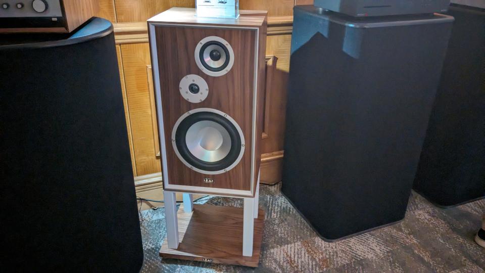 Leak sandwich 250 speakers at Bristol Hi-Fi show