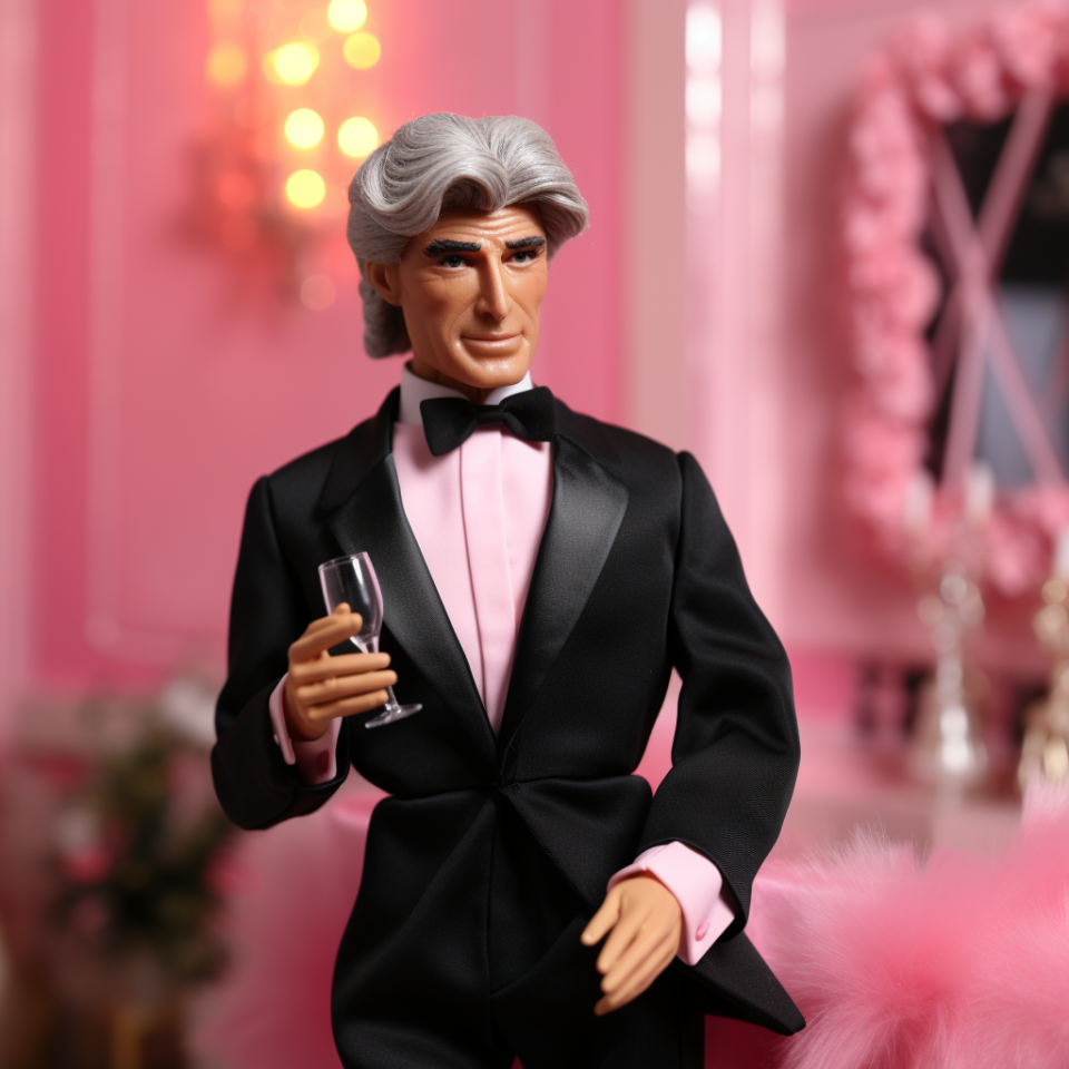 photo of the celebrity in doll-form