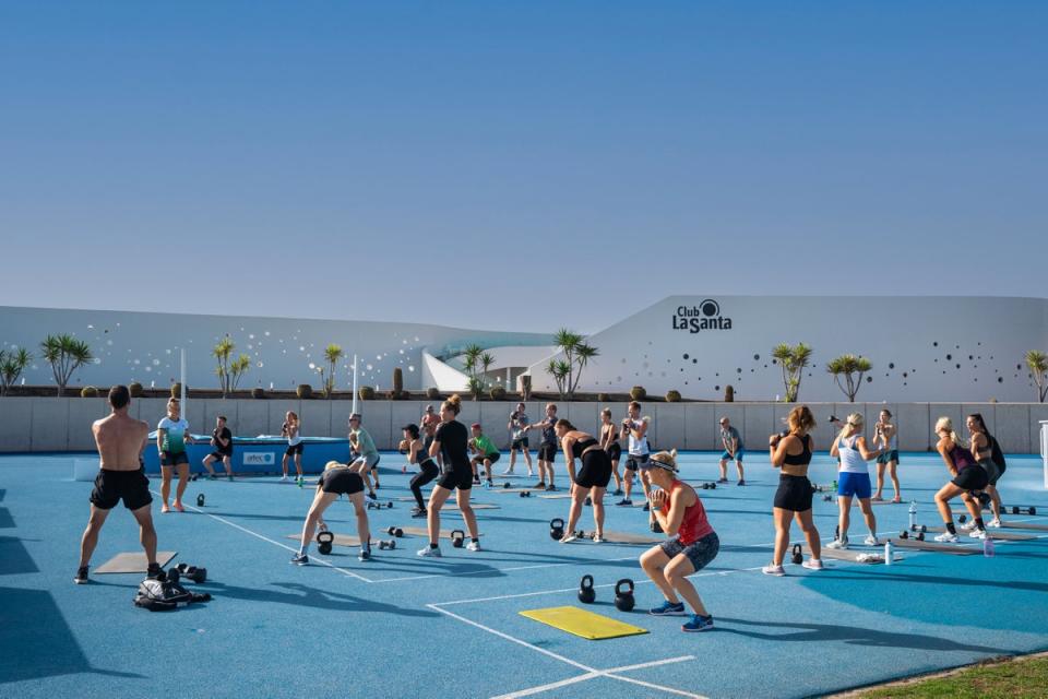 Al fresco: The open-air gym (Club La Santa)