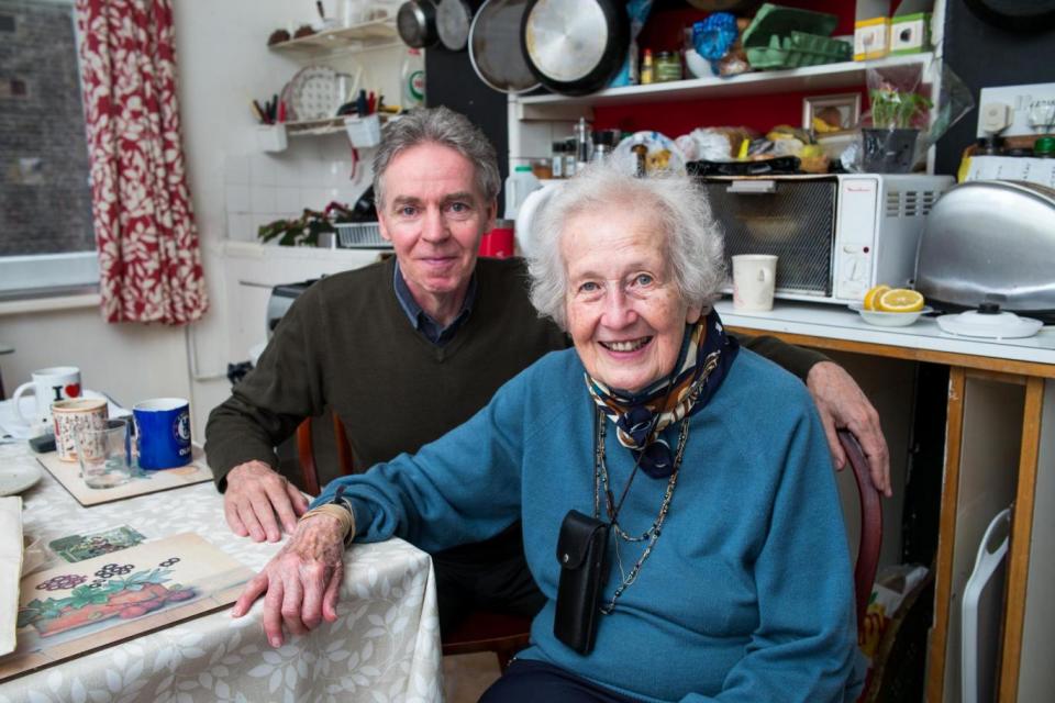 Lottie Henley, age 91, the founder of Plan Zheroes, and her co-founder Chris Wilkie