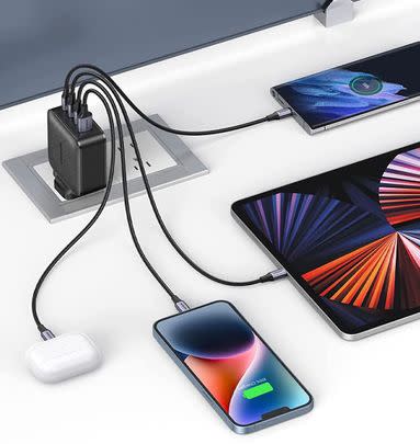 Charge four of your devices at once with 15% off this clever charging plug