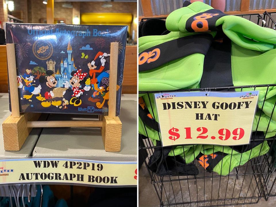Merchandise inside Disney's Character Warehouse in Orlando, Florida.