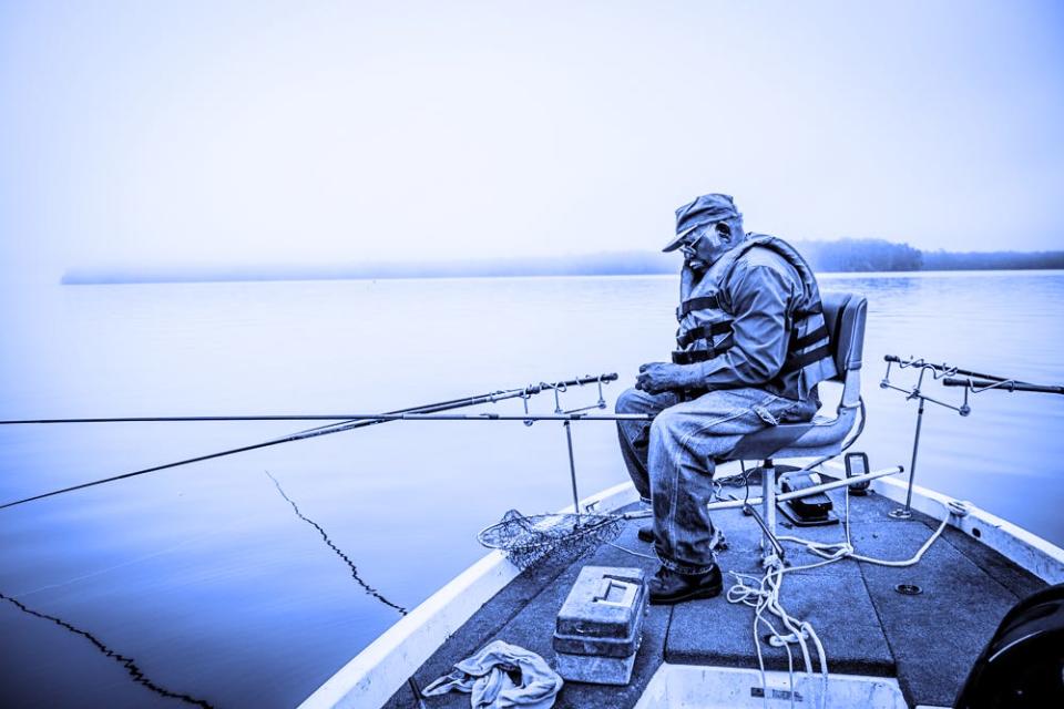 Fisherman, photography by Stan Johnson, at LeMoyne Arts.