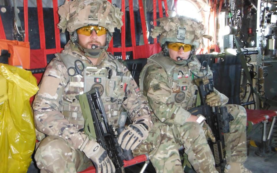 Stu Robinson (L) and Adam Butler on duty