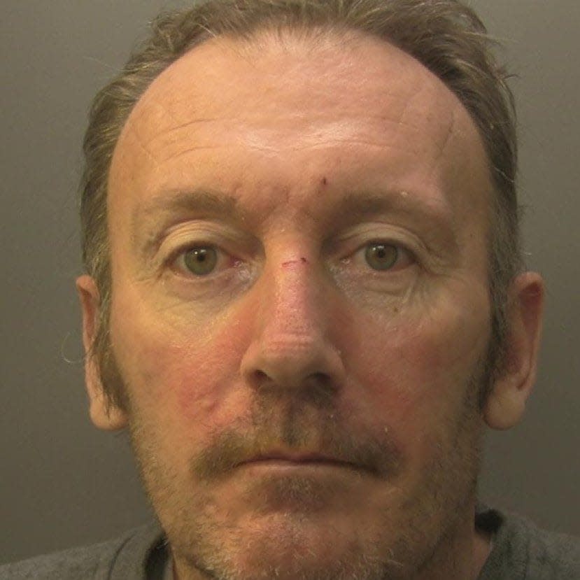 Guy Unmack, 46, who had been standing outside his house, crossed the road and ambushed his frail - Hyde News & Pictures Ltd 