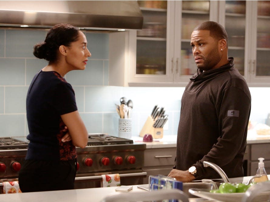 Blackish couple argue fight talking ABC