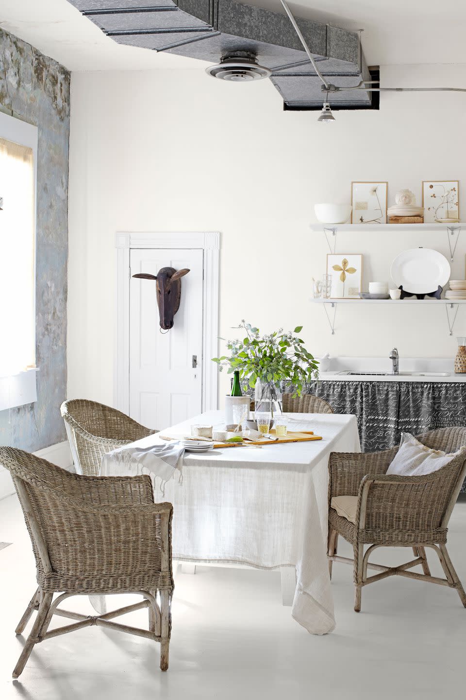 Casually Elegant White Kitchen