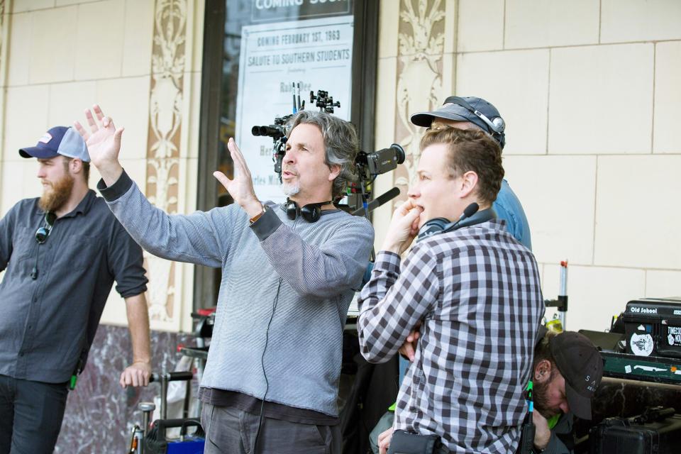 Director Peter Farrelly on set.