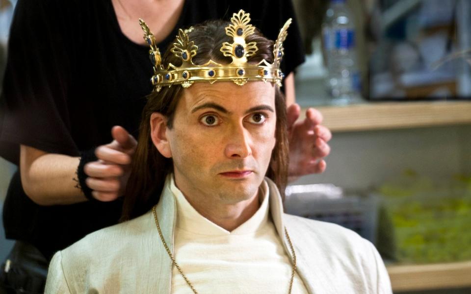 David Tennant about to begin his performance at Richard II The Barbican in 2013 - Simon Annand/Simon Annand