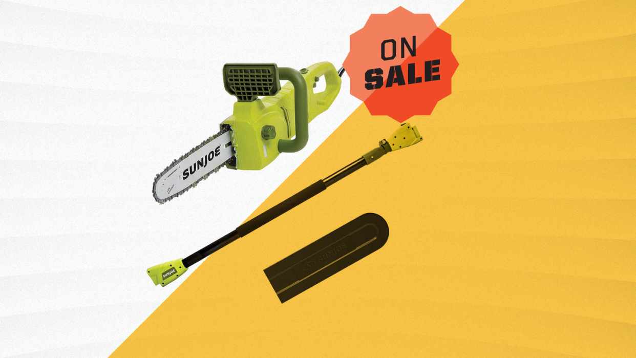 sun joe 10 inch pole saw on sale at amazon