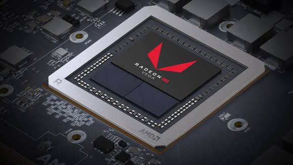 An AMD Radeon Vega chip.
