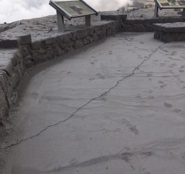 Solidified lava that made a road impassable in Hawai’i Volcanoes National Park has been removed so the road could serve as an emergency evacuation route if needed.