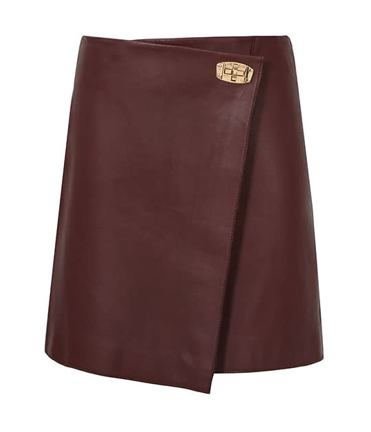 Reiss Rocket Leather Skirt, $465, reiss.com