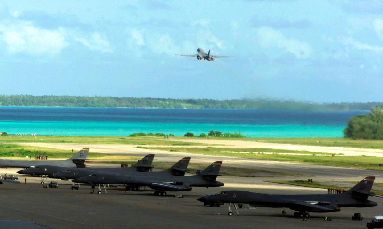 <span>The only inhabitants of the Chagos Islands now are US and British military personnel and associated contractors.</span><span>Photograph: Pictures from History/Universal Images Group/Getty Images</span>