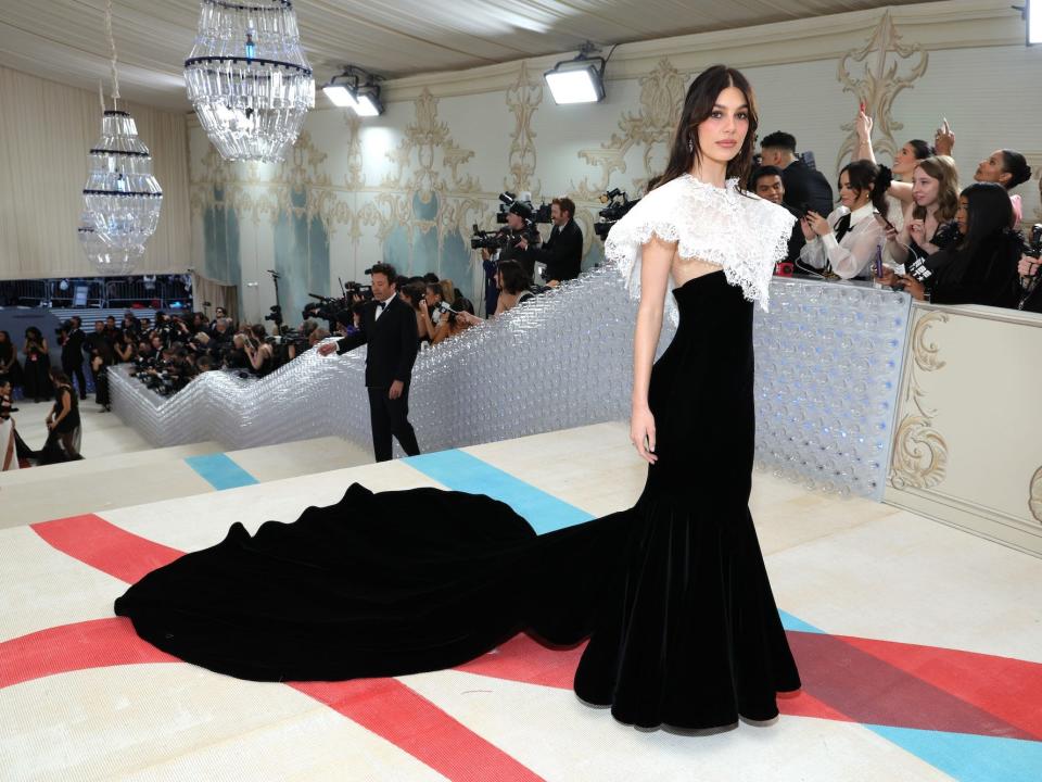 Camila Morrone attends the 2023 Met Gala.