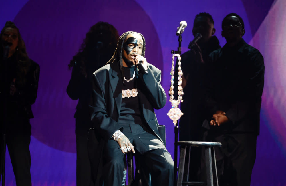 Quavo honoured Takeoff during the In Memoriam segment credit:Bang Showbiz