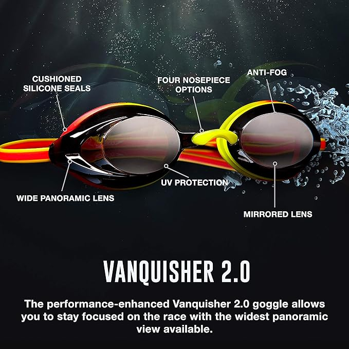 Speedo Unisex-Adult Swim Goggles Mirrored Vanquisher 2.0. PHOTO: Amazon