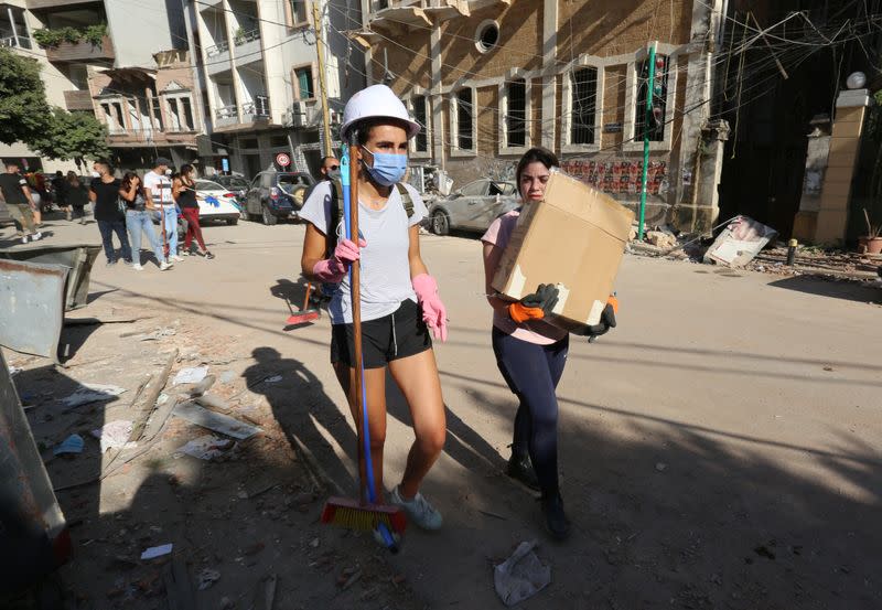 Aftermath of Tuesday's blast in Beirut's port area