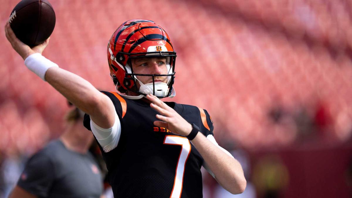 Bengals elevate QB Reid Sinnett, TE Tanner Hudson to active roster amid Joe  Burrow injury