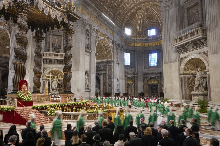 La misa de los cardenales en la Basílica de San Pedro