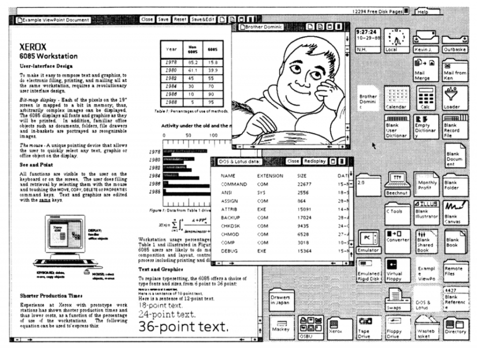 Xerox Star 用戶介面<br>